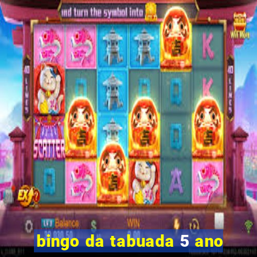 bingo da tabuada 5 ano