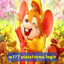 w777 plataforma login