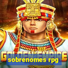 sobrenomes rpg